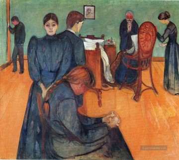 Edvard Munch Werke - Tod im Krankenzimmer 1893 Edvard Munch